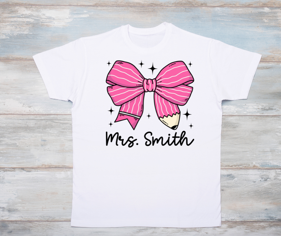 Pencil Bow with Name