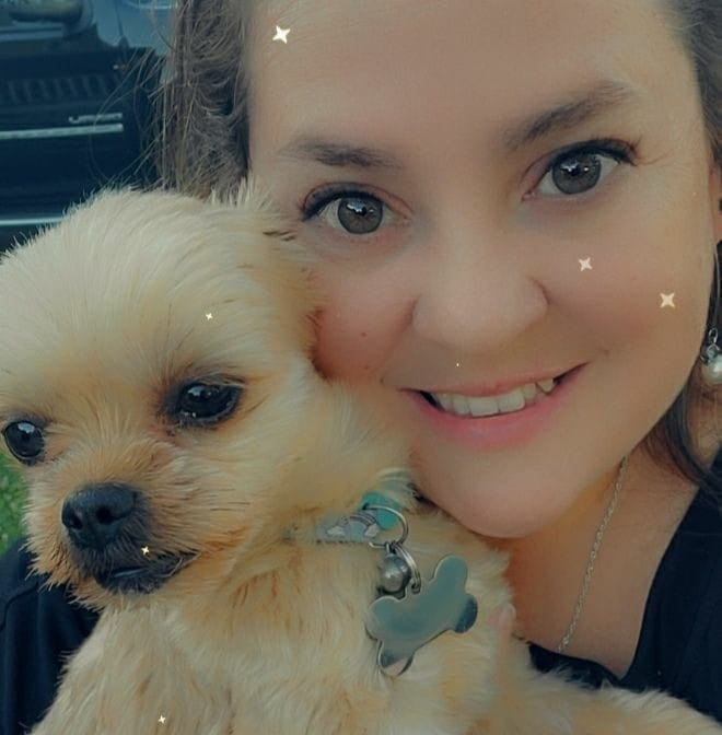 Lacie and I, she is my spoiled fur baby!