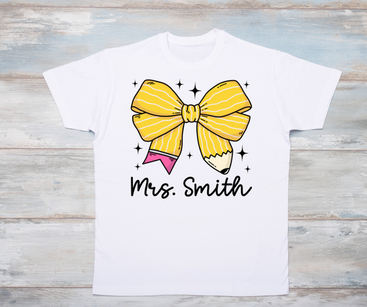 Pencil Bow with Name